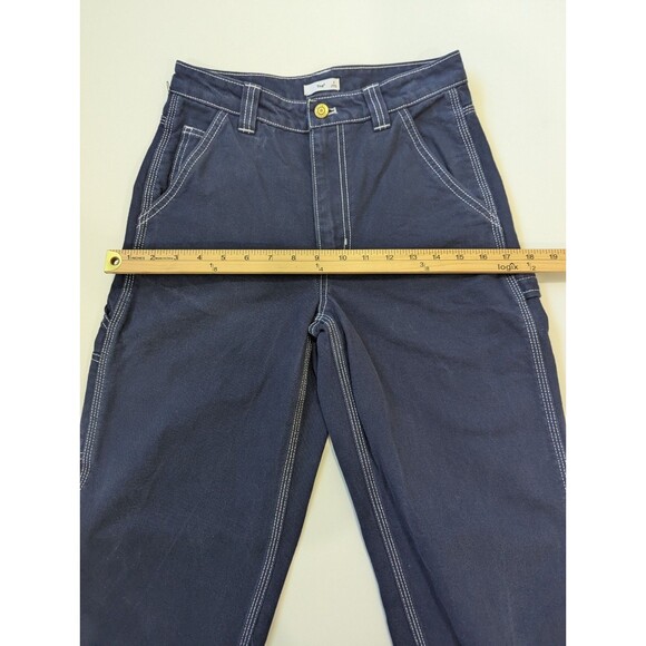 Aritzia TNA Admiral Dark Blue Greenwich Pant High-Rise Carpenter Jeans Size 2 - Picture 12 of 14